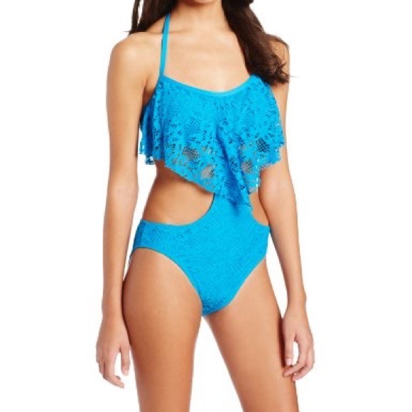 Kenneth Cole Reaction Other - NWT Kenneth Cole Blue Crochet One Piece Swimsuit Kenneth Cole Reaction Other - NWT Kenneth Cole Blue Crochet One Piece Swimsuit